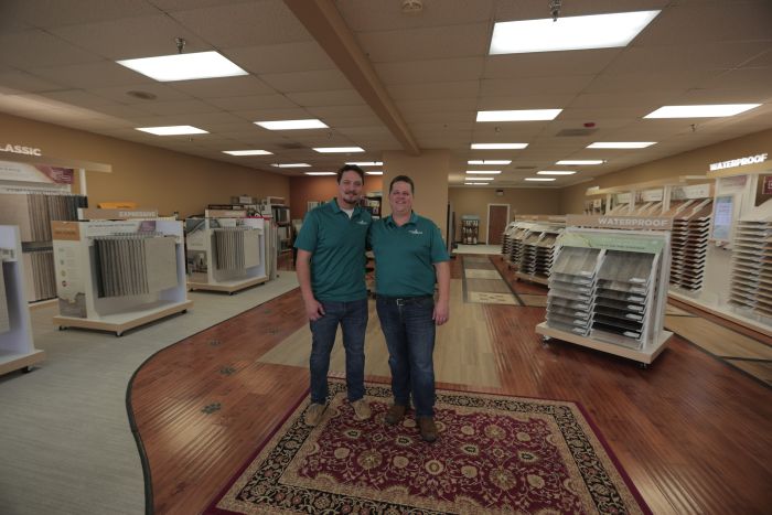 CT Carpet One in Charles Town showroom and managers. 